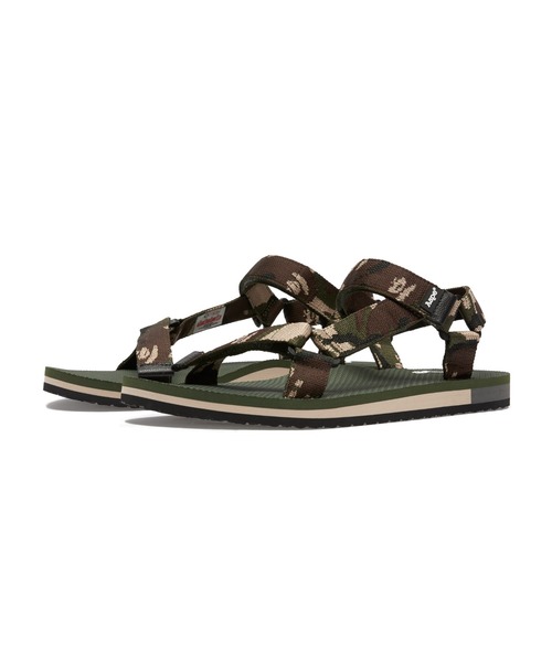 AAPE BY A BATHING APE(エーエイプバイアベイシングエイプ)の「AAPE VELCRO SANDALS(サンダル・メンズ・グリーン系その他2/ホワイト系その他/ネイビー・90/70/110/50)」の1枚目の写真