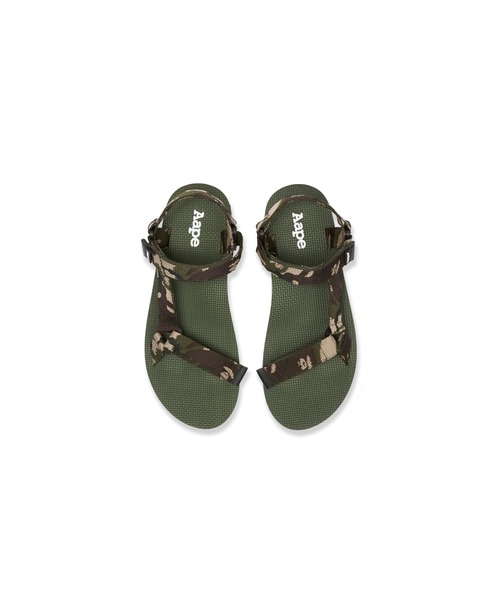 AAPE BY A BATHING APE(エーエイプバイアベイシングエイプ)の「AAPE VELCRO SANDALS(サンダル・メンズ・グリーン系その他2/ホワイト系その他/ネイビー・90/70/110/50)」の10枚目の写真