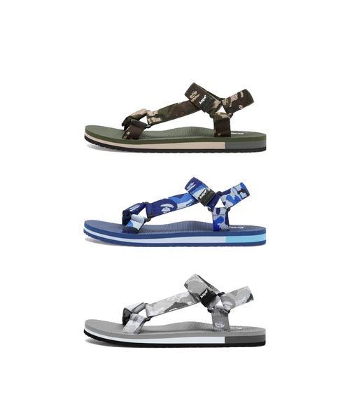 AAPE BY A BATHING APE(エーエイプバイアベイシングエイプ)の「AAPE VELCRO SANDALS(サンダル・メンズ・グリーン系その他2/ホワイト系その他/ネイビー・90/70/110/50)」の5枚目の写真
