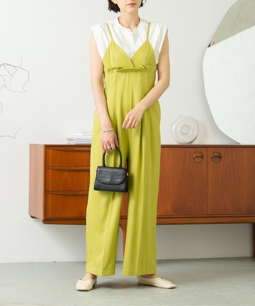 HANNE(アン)の「キャミオールインワン(サロペット/オーバーオール・レディース・ブラック/イエロー/グリーン・フリー)」の15枚目の写真