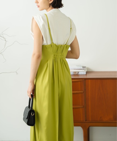 HANNE(アン)の「キャミオールインワン(サロペット/オーバーオール・レディース・ブラック/イエロー/グリーン・フリー)」の17枚目の写真