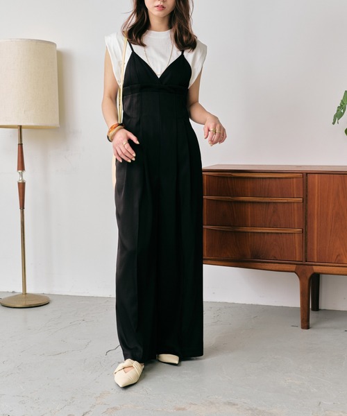 HANNE(アン)の「キャミオールインワン(サロペット/オーバーオール・レディース・ブラック/イエロー/グリーン・フリー)」の18枚目の写真