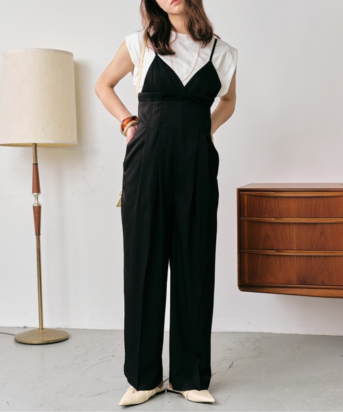 HANNE(アン)の「キャミオールインワン(サロペット/オーバーオール・レディース・ブラック/イエロー/グリーン・フリー)」の22枚目の写真