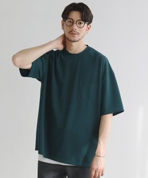 梨地ポケット付半袖カットソー &タンクトップアンサンブル