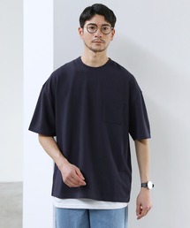 梨地ポケット付半袖カットソー &タンクトップアンサンブル