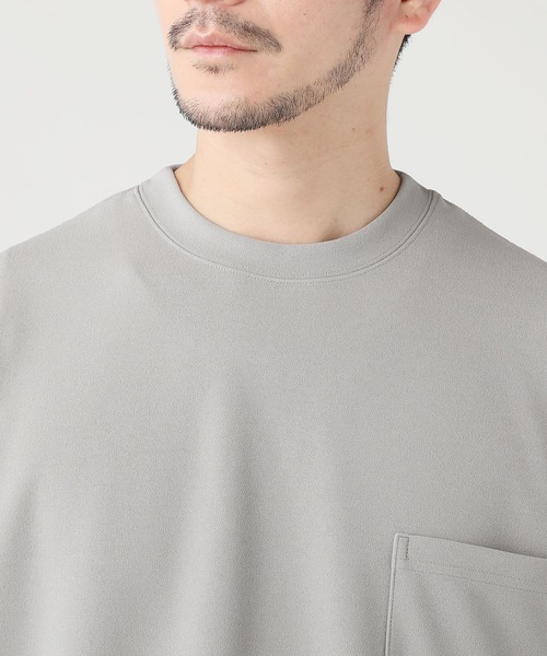 SPU（スプ）の「梨地ポケット付半袖カットソー ＆タンクトップアンサンブル（Tシャツ/カットソー・メンズ・ブラック/ベージュ/ネイビー/グレー/ブルー/グリーン系/カーキ・M/L/XL）」の15枚目の写真