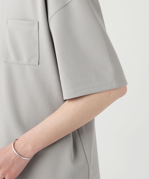 SPU（スプ）の「梨地ポケット付半袖カットソー ＆タンクトップアンサンブル（Tシャツ/カットソー・メンズ・ブラック/ベージュ/ネイビー/グレー/ブルー/グリーン系/カーキ・M/L/XL）」の17枚目の写真