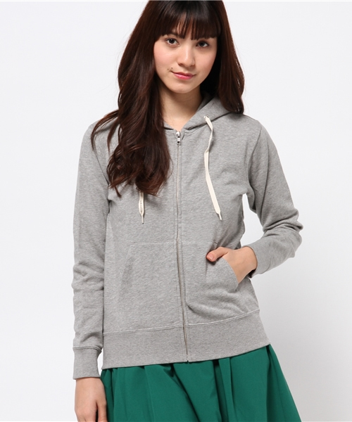 Champion（チャンピオン）の「Champion×earthパーカー（パーカー・レディース・アイボリー/杢グレー/ライトイエロー/ネイビー・MEDIUM/SMALL）」の3枚目の写真