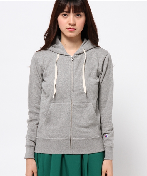 Champion（チャンピオン）の「Champion×earthパーカー（パーカー・レディース・アイボリー/杢グレー/ライトイエロー/ネイビー・MEDIUM/SMALL）」の5枚目の写真