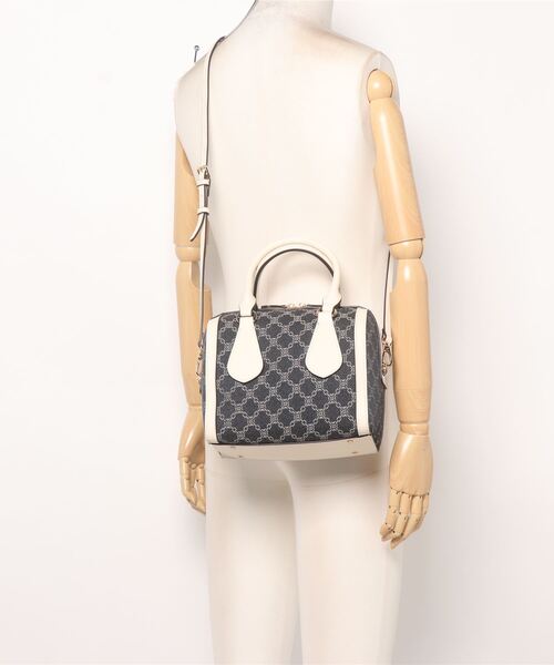 N.（N. Natural Beauty Basic）（エヌエヌナチュラルビューティーベーシック）の「モノグラムボストンショルダーバッグ（トートバッグ・レディース・ベージュ系その他/ネイビー系1・ﾌﾘ-）」の19枚目の写真