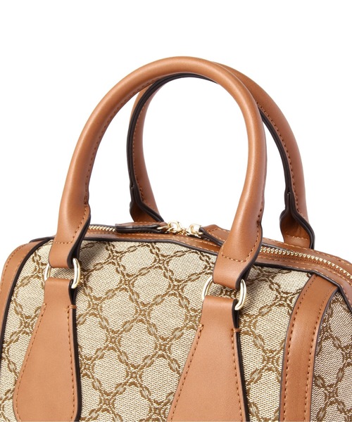 N.（N. Natural Beauty Basic）（エヌエヌナチュラルビューティーベーシック）の「モノグラムボストンショルダーバッグ（トートバッグ・レディース・ベージュ系その他/ネイビー系1・ﾌﾘ-）」の11枚目の写真