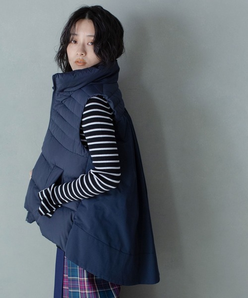 MARECHAL TERRE（マルシャルテル）の「ダウンベスト（ダウンベスト・レディース・ブラック/ネイビー/アイボリー/モカ・MEDIUM）」の5枚目の写真