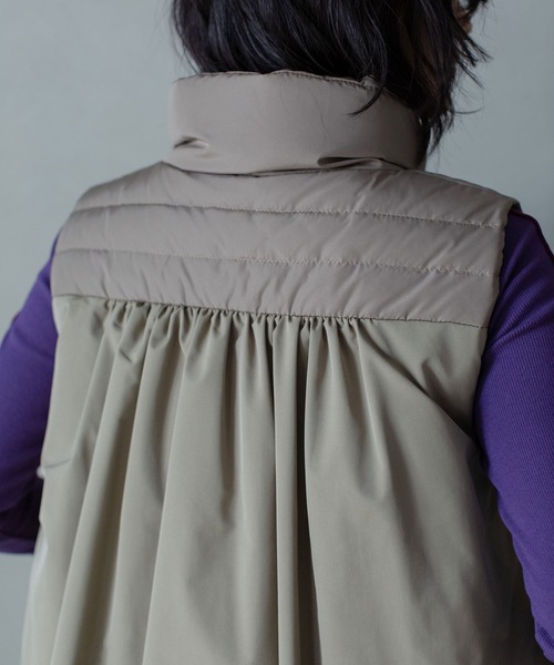 MARECHAL TERRE（マルシャルテル）の「ダウンベスト（ダウンベスト・レディース・ブラック/ネイビー/アイボリー/モカ・MEDIUM）」の16枚目の写真