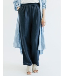 Samansa Mos2 blue | ストレートイージーパンツ(その他パンツ)