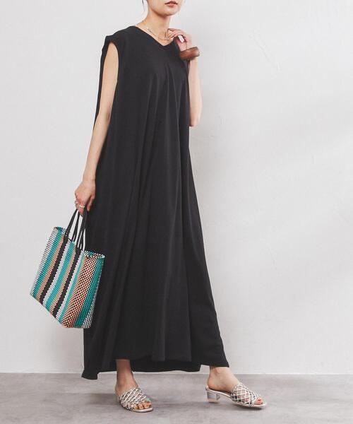 シルケット天竺フレアワンピース