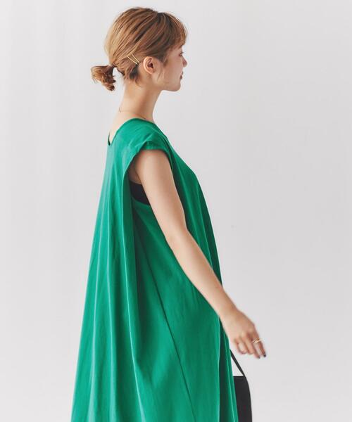 シルケット天竺フレアワンピース