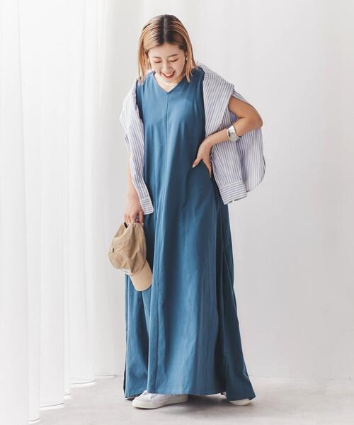 シルケット天竺フレアワンピース