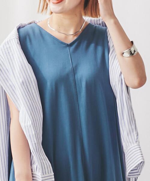 シルケット天竺フレアワンピース