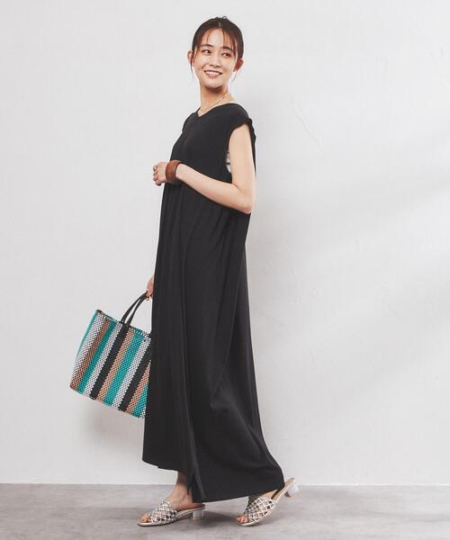 シルケット天竺フレアワンピース