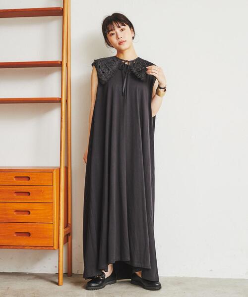 シルケット天竺フレアワンピース