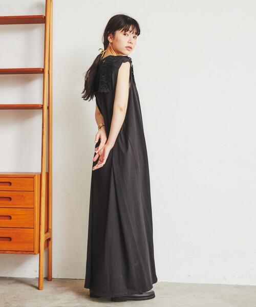 シルケット天竺フレアワンピース