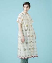 Jocomomola（ホコモモラ）の「selosia スカラップ刺繍ワンピース（ワンピース・レディース）」