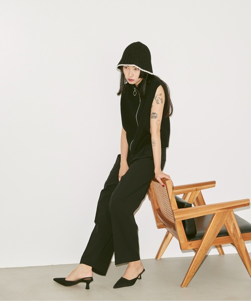 FEKETE(フェケテ)の「BI-COLOR SUMMER BUCKET HAT / バイカラーペーパーバケットハット(ハット・レディース・ホワイト/ライトブルー/ブラック・FREE)」の19枚目の写真