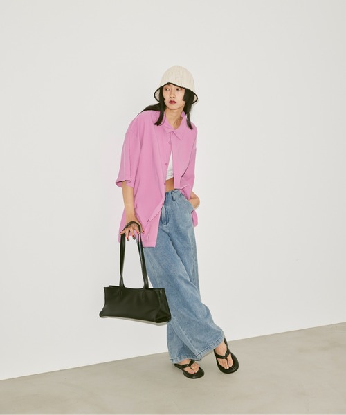 FEKETE(フェケテ)の「BI-COLOR SUMMER BUCKET HAT / バイカラーペーパーバケットハット(ハット・レディース・ホワイト/ライトブルー/ブラック・FREE)」の8枚目の写真