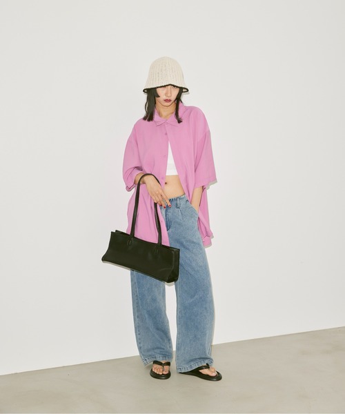 FEKETE(フェケテ)の「BI-COLOR SUMMER BUCKET HAT / バイカラーペーパーバケットハット(ハット・レディース・ホワイト/ライトブルー/ブラック・FREE)」の7枚目の写真
