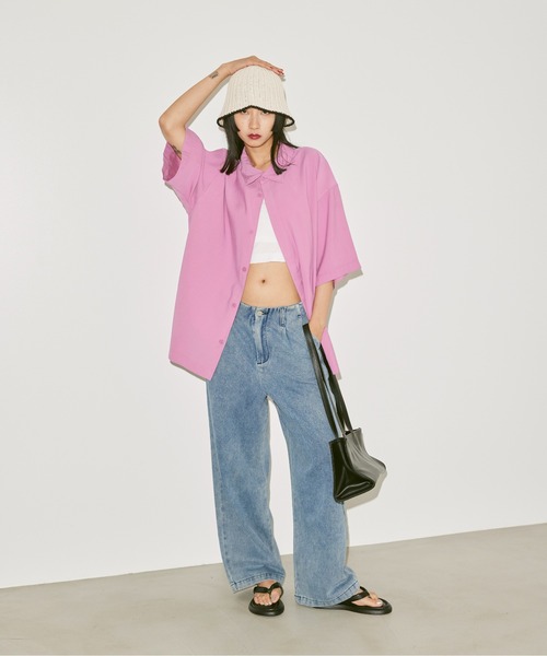 FEKETE(フェケテ)の「BI-COLOR SUMMER BUCKET HAT / バイカラーペーパーバケットハット(ハット・レディース・ホワイト/ライトブルー/ブラック・FREE)」の6枚目の写真