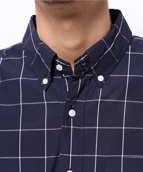 417 EDIFICE（フォーワンセブンエディフィス）の「◇ウィンドペン ボタンダウンシャツ （シャツ/ブラウス・メンズ・ネイビー/ホワイト・SMALL/LARGE/MEDIUM）」の7枚目の写真