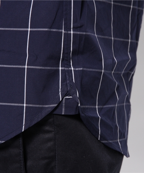 417 EDIFICE（フォーワンセブンエディフィス）の「◇ウィンドペン ボタンダウンシャツ （シャツ/ブラウス・メンズ・ネイビー/ホワイト・SMALL/LARGE/MEDIUM）」の10枚目の写真