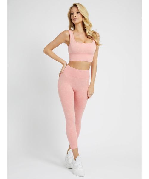 Guess（ゲス）の「Washed Seamless Active Bra（スポーツブラ・レディース・ピンク/ライトグリーン/ライトブルー/グレー・M/L/XS/S）」の8枚目の写真