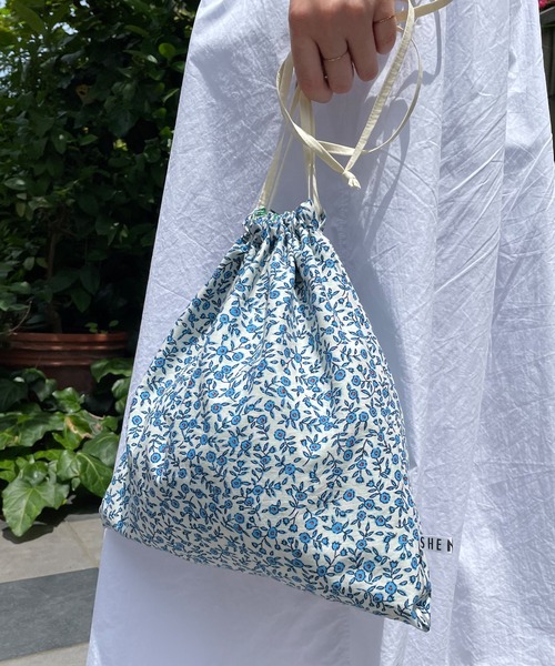 SHENERY（シーナリー）の「flowerprint リバーシブル巾着（トート