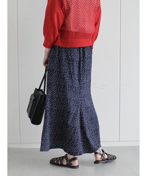 ehka sopo（エヘカソポ）の「ドットマーメイドスカート（スカート・レディース・ブラック/ネイビー/グリーン・ﾌﾘ-）」の15枚目の写真