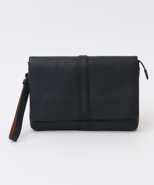 CROWDED CLOSET（クラウデッドクローゼット）の「【SOLATINE(ソラチナ)】2WAY蓋つきレザーバッグ（クラッチバッグ・メンズ・グリーン/キャメル/ネイビー/ブラック・FREE）」の4枚目の写真