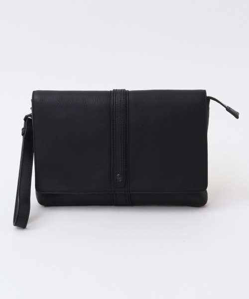 CROWDED CLOSET（クラウデッドクローゼット）の「【SOLATINE(ソラチナ)】2WAY蓋つきレザーバッグ（クラッチバッグ・メンズ・グリーン/キャメル/ネイビー/ブラック・FREE）」の2枚目の写真