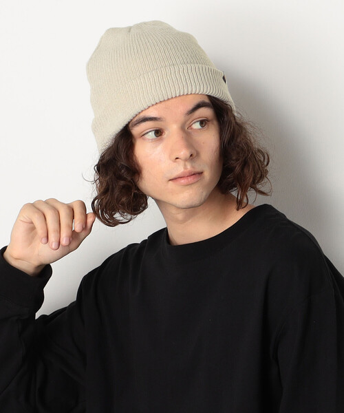 Purple&Yellow（パープルアンドイエロー）の「ロールニットキャップ（ニットキャップ/ビーニー・メンズ・ブルー/キナリ・FREE）」の2枚目の写真