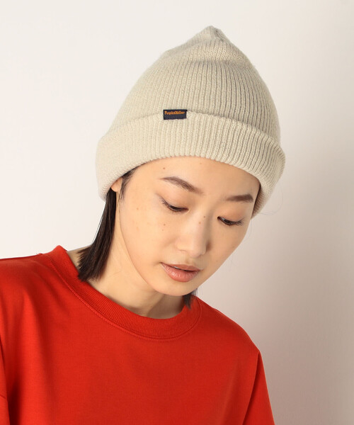 Purple&Yellow（パープルアンドイエロー）の「ロールニットキャップ（ニットキャップ/ビーニー・メンズ・ブルー/キナリ・FREE）」の8枚目の写真