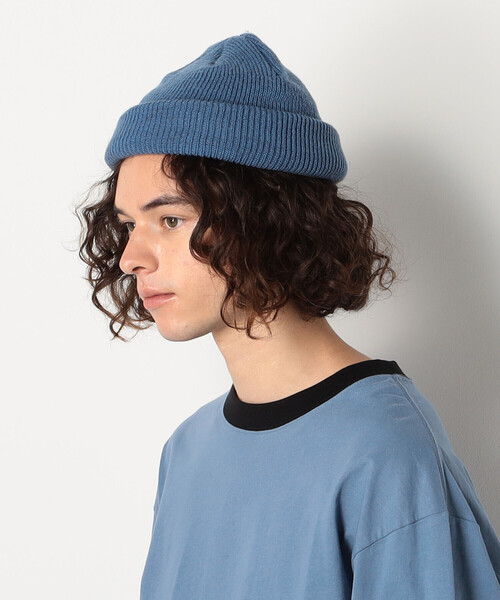 Purple&Yellow（パープルアンドイエロー）の「ロールニットキャップ（ニットキャップ/ビーニー・メンズ・ブルー/キナリ・FREE）」の3枚目の写真
