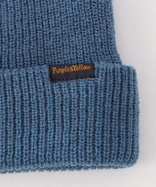 Purple&Yellow（パープルアンドイエロー）の「ロールニットキャップ（ニットキャップ/ビーニー・メンズ・ブルー/キナリ・FREE）」の9枚目の写真