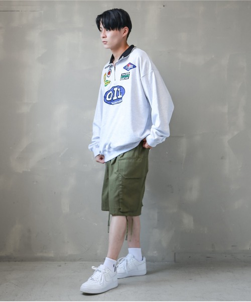 SPINNS（スピンズ）の「【ビッグシルエット】レーシングロゴワッペン ハーフジップスウェット（スウェット・メンズ・アッシュグレー/ブラック/レッド/グリーン系その他/ロイヤルブルー・ONESIZE）」の21枚目の写真