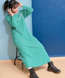 【HELLO.SANFRANCISCO】ロンTEE付きボーダーキャミワンピ