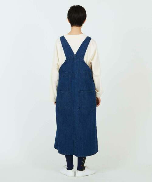 conges payes ADIEU TRISTESSE(コンジェ ペイエ アデュートリステス)の「デニムサロペットスカート(サロペット/オーバーオール・レディース・インディゴブルー・38)」の6枚目の写真