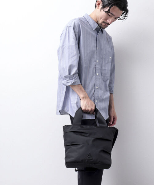 ANONYM CRAFTSMAN DESIGN（アノニムクラフツマンデザイン）の「【ANONYM CRAFTSMAN DESIGN/アノニム・クラフツマン・デザイン】TOTE BAG #01 軽量ショルダーバッグ 国産（ショルダーバッグ・メンズ・ブラック/グレー/キャメル・FREE）」の12枚目の写真