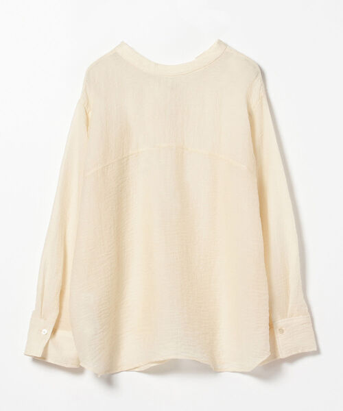 Ray BEAMS（レイビームス）の「Ray BEAMS / ワッシャー レースアップ ブラウス（シャツ/ブラウス・レディース・ブラック/ホワイト系その他6・ONE SIZE）」の7枚目の写真