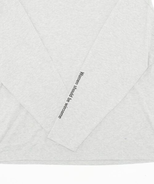 OUTERSUNSET（アウターサンセット）の「message long t-shirt（Tシャツ/カットソー・レディース・グレー/ホワイト・FREE）」の18枚目の写真