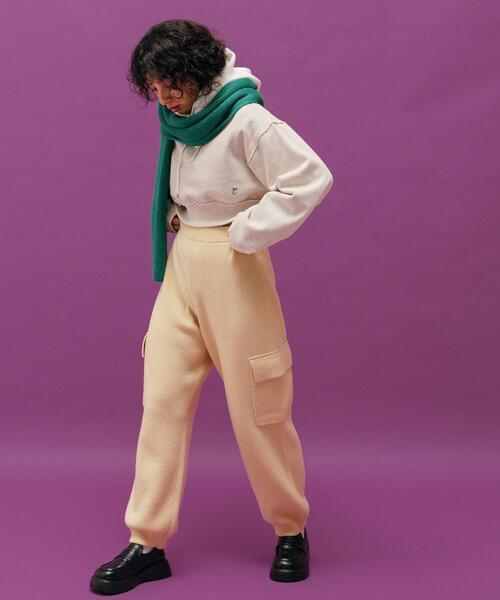 CITEN（シテン）の「＜CITEN＞ニット カーゴパンツ（カーゴパンツ・レディース・ブラック/クリーム・FREE）」の10枚目の写真