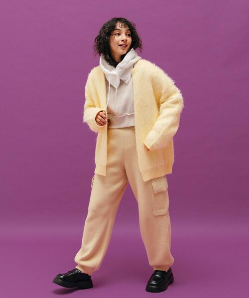 CITEN（シテン）の「＜CITEN＞ニット カーゴパンツ（カーゴパンツ・レディース・ブラック/クリーム・FREE）」の13枚目の写真