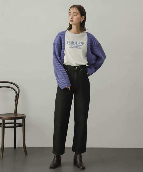 SENSE OF PLACE by URBAN RESEARCH（センスオブプレイスバイアーバンリサーチ）の「ロゴシシュウTシャツ（Tシャツ/カットソー・レディース・ブラック/アイボリー/マスタード・ONE）」の11枚目の写真